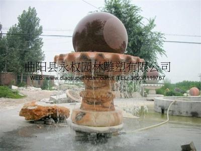 风水球喷泉图片