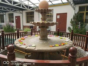 青海玉树石雕喷泉2.8米安装实例展示