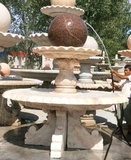 石雕喷泉-风水球喷泉 直径2.3米大型